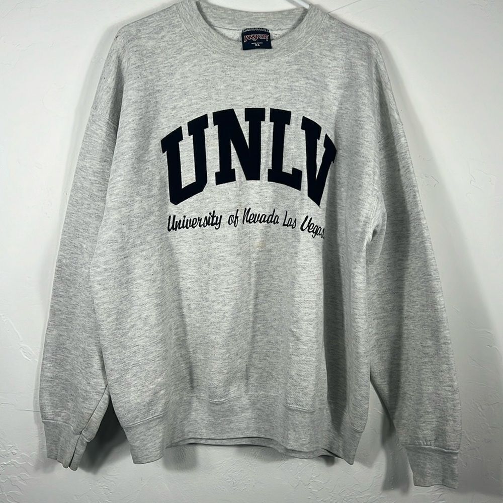 🔥 Vintage UNLV University Nevada Las Vegas Crewneck Pullover Sweatshirt - Sz XL